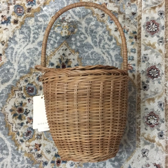 Last One! NWT DÔEN Tasket Basket - Natural - Picture 6 of 8